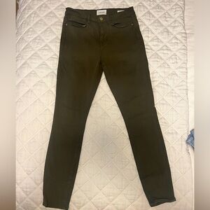 Frame olive brown skinny jeans - 29